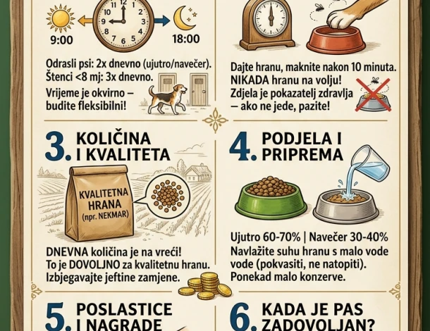 Primjena pravila prehrane prema preporuci sa Salaša za pse u Marincima